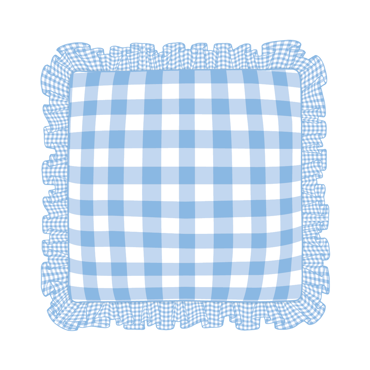 Cornflower Ruffle Pillow