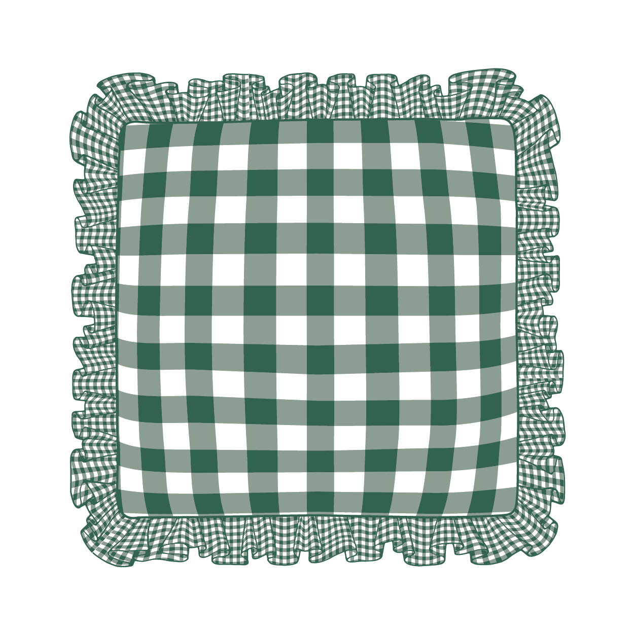 Hunter Ruffle Pillow