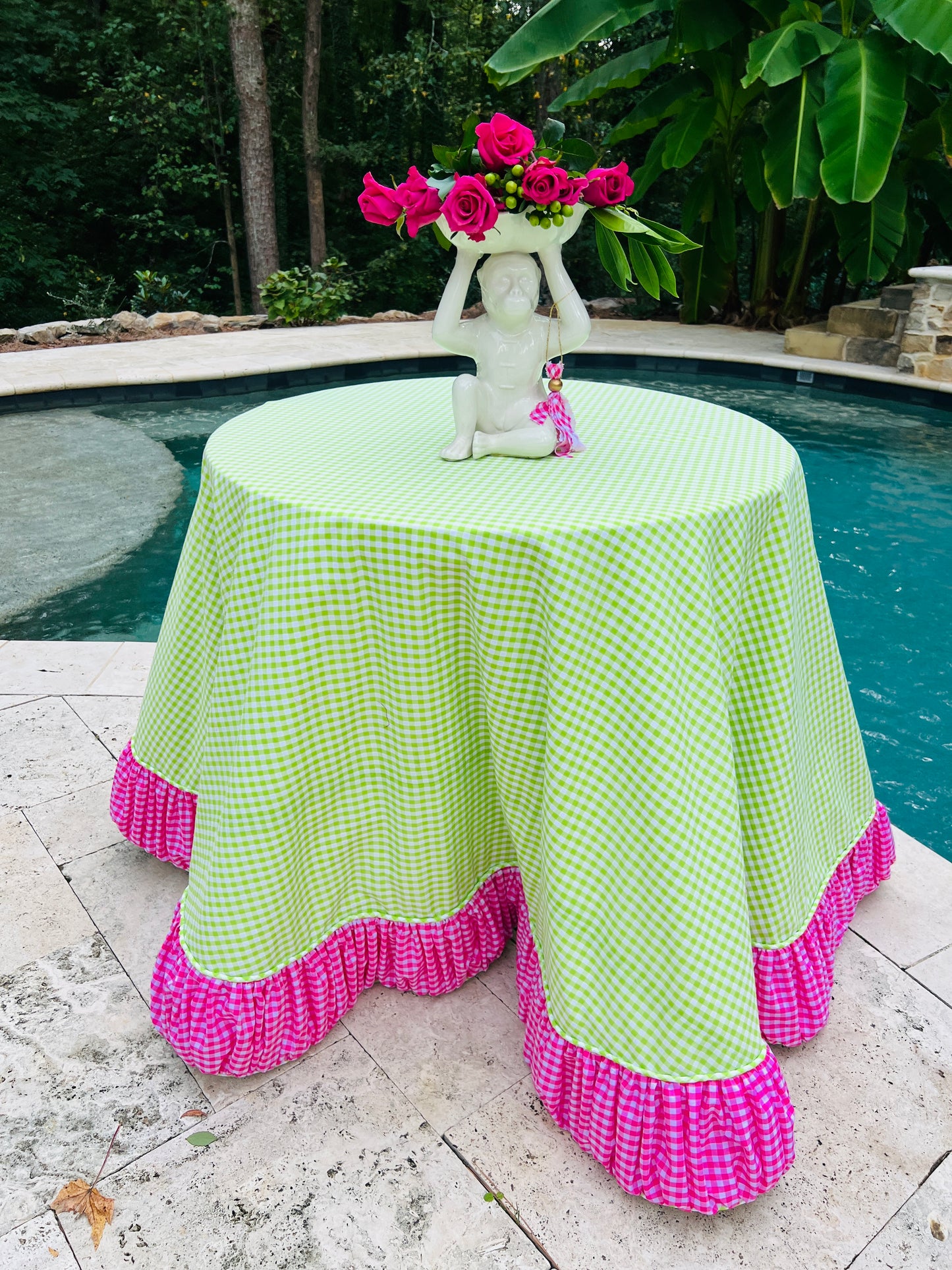 The Elaine in Apple Green & Hot Pink