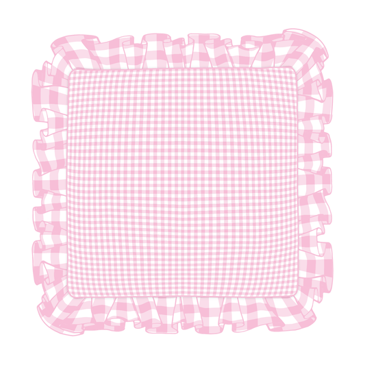 Light Pink Ruffle Pillow