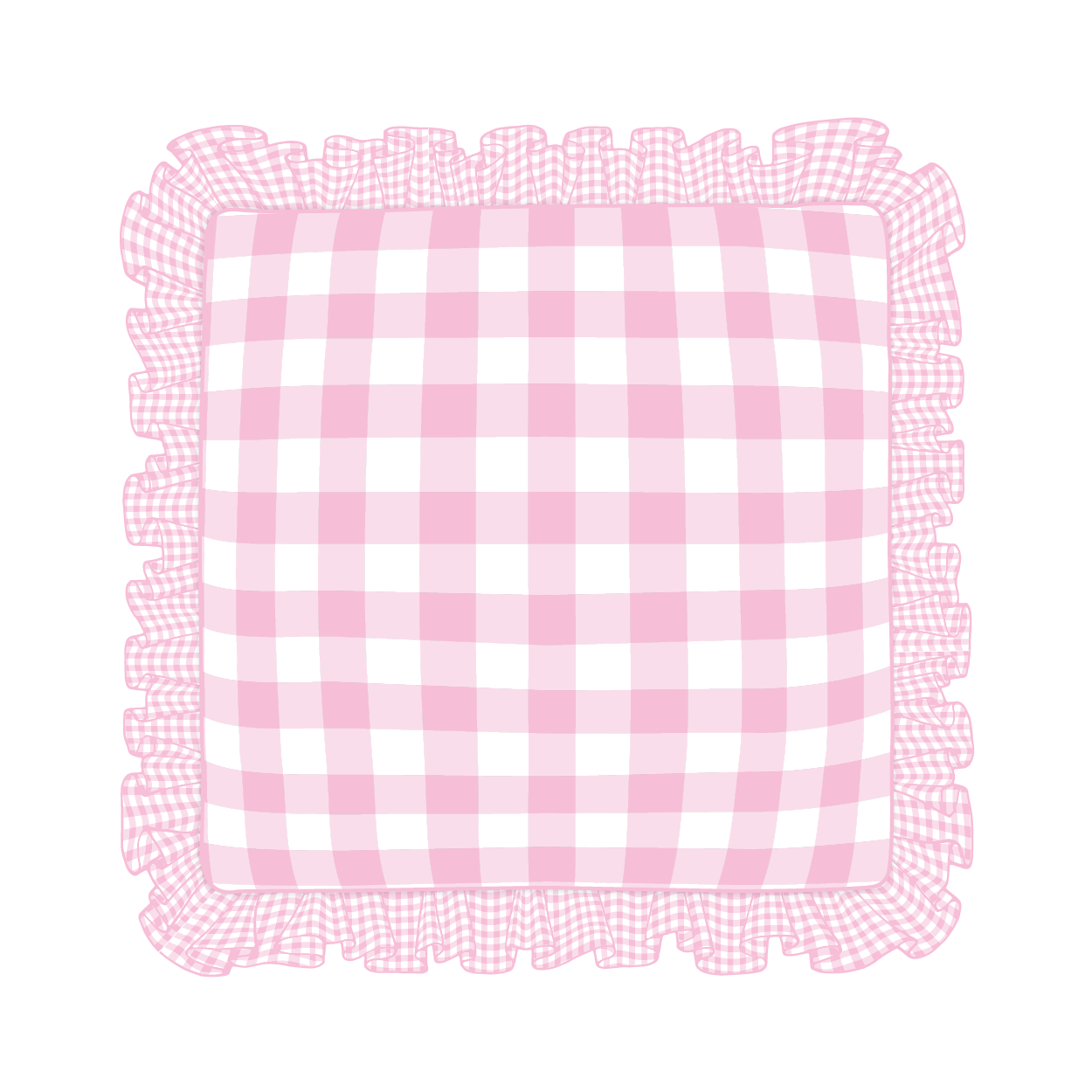 Light Pink Ruffle Pillow