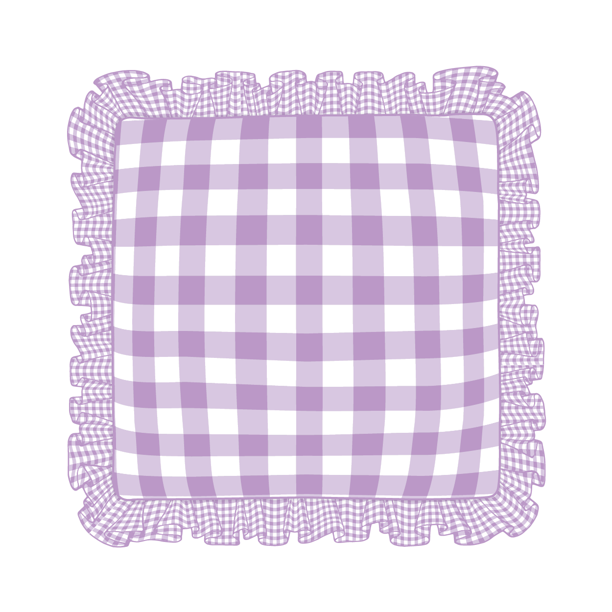 Lilac Ruffle Pillow