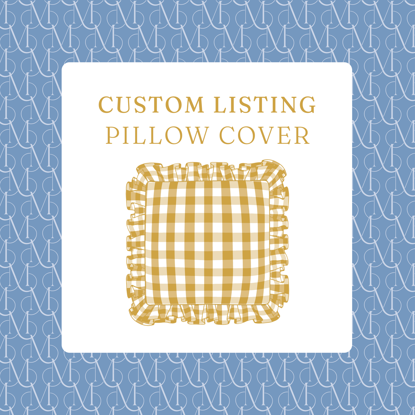 Custom Ruffle Pillow