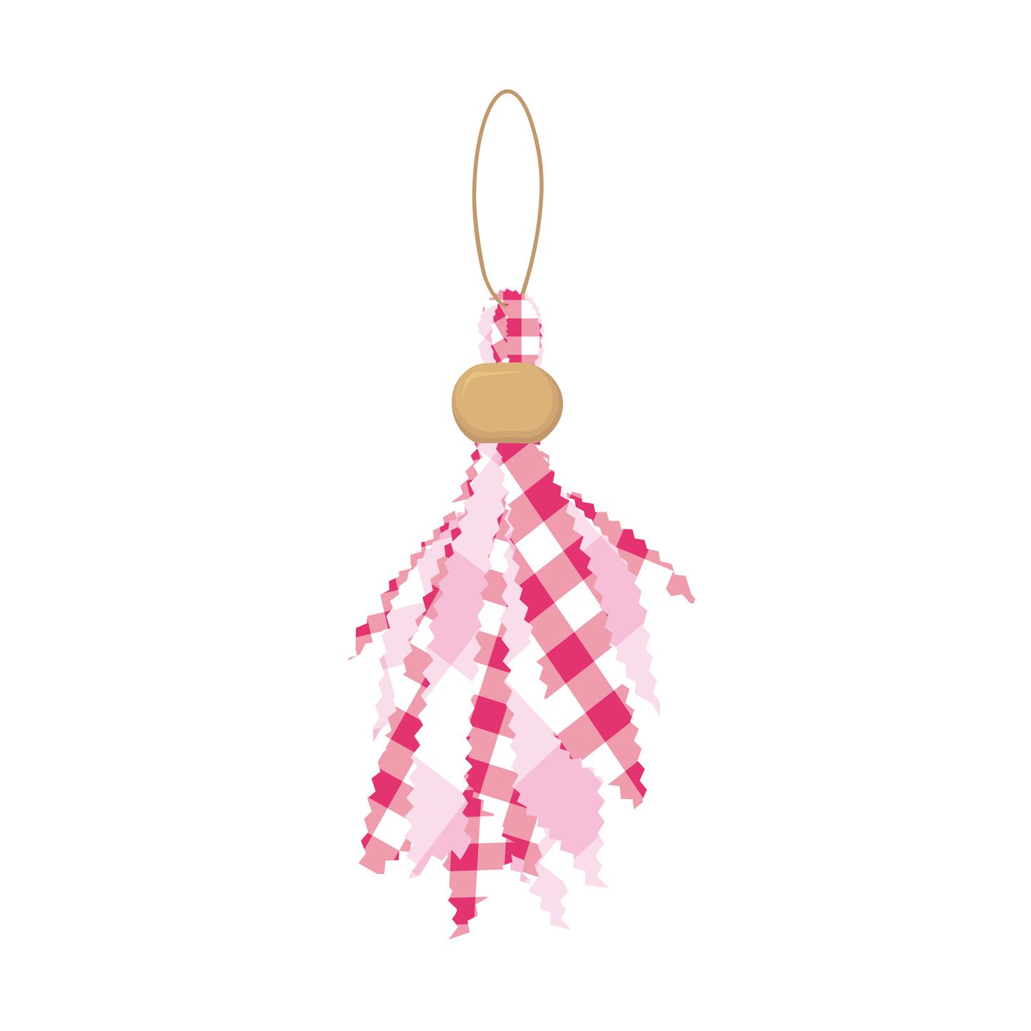 Hot Pink & Light Pink Tailgate Tassel