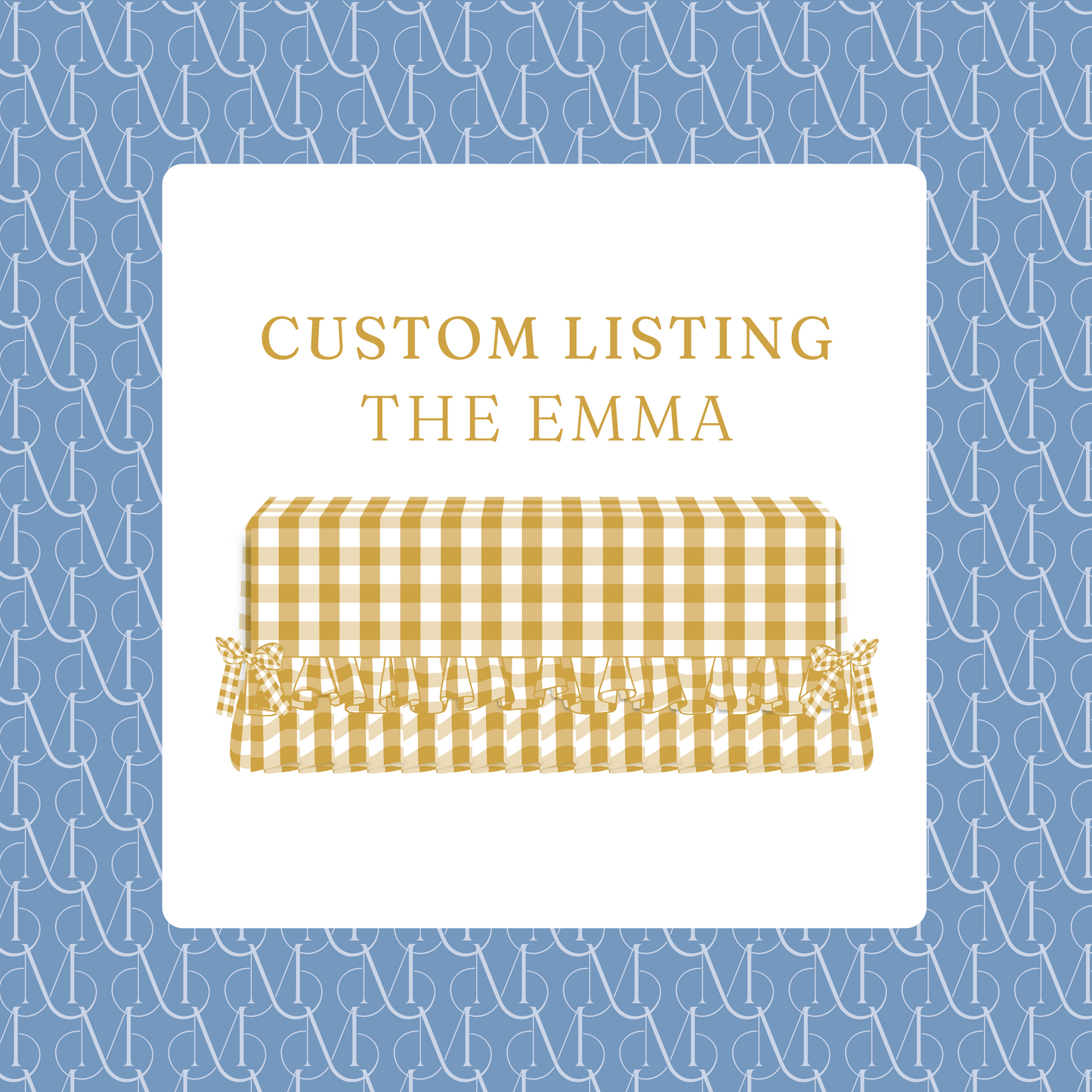 The Emma - Custom Fabric Selection