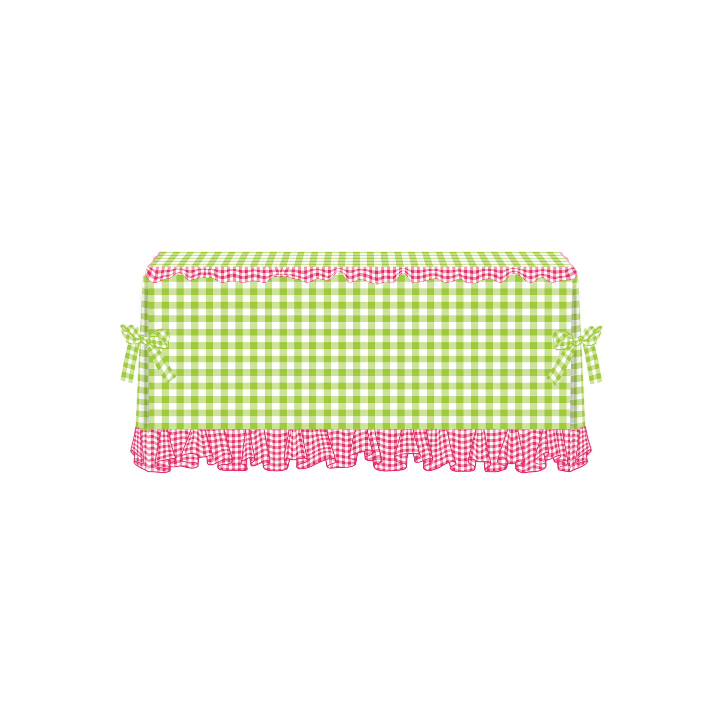The Lydia in Apple Green & Hot Pink