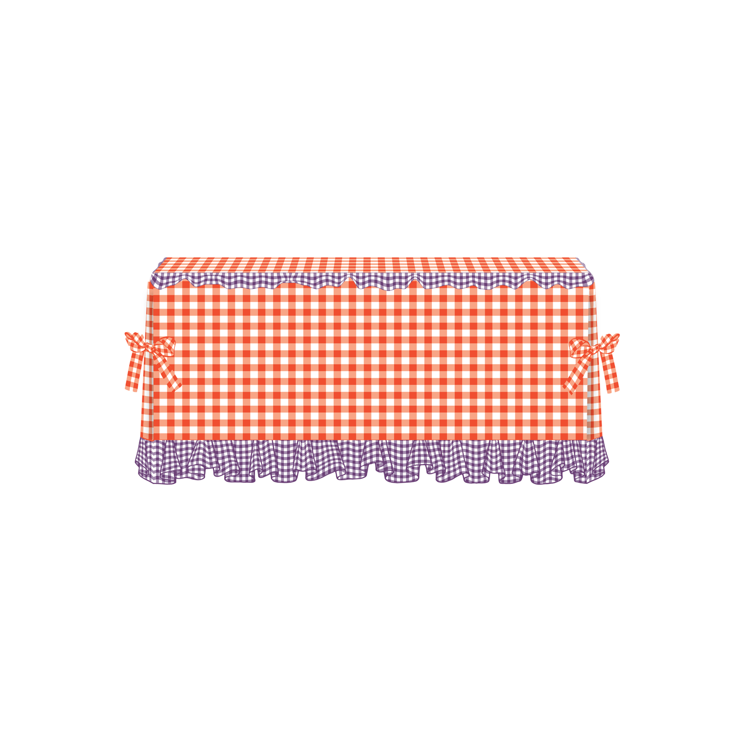 The Lydia in Orange & Deep Lavender