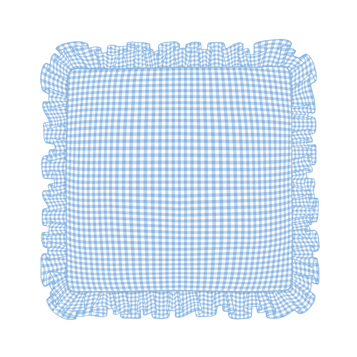 Cornflower Ruffle Pillow