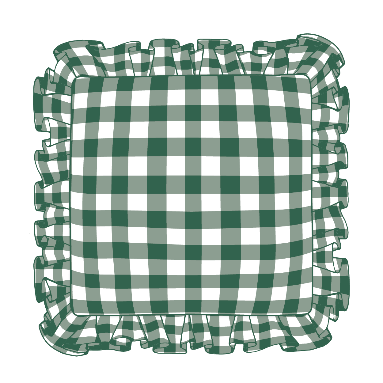 Hunter Ruffle Pillow