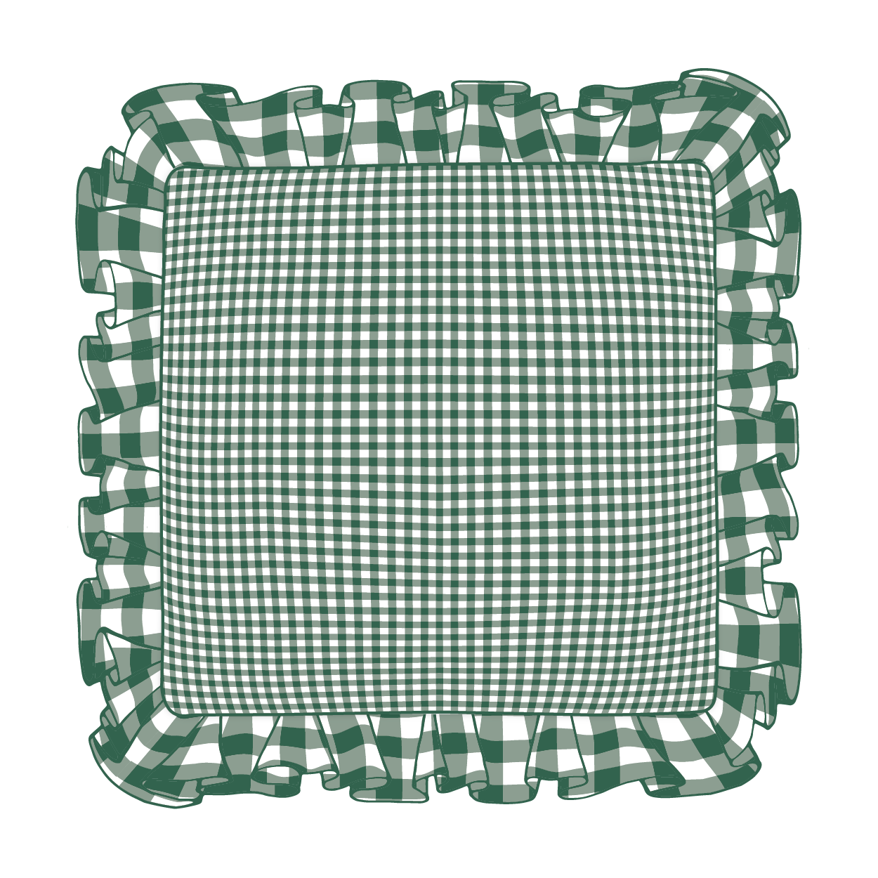 Hunter Ruffle Pillow