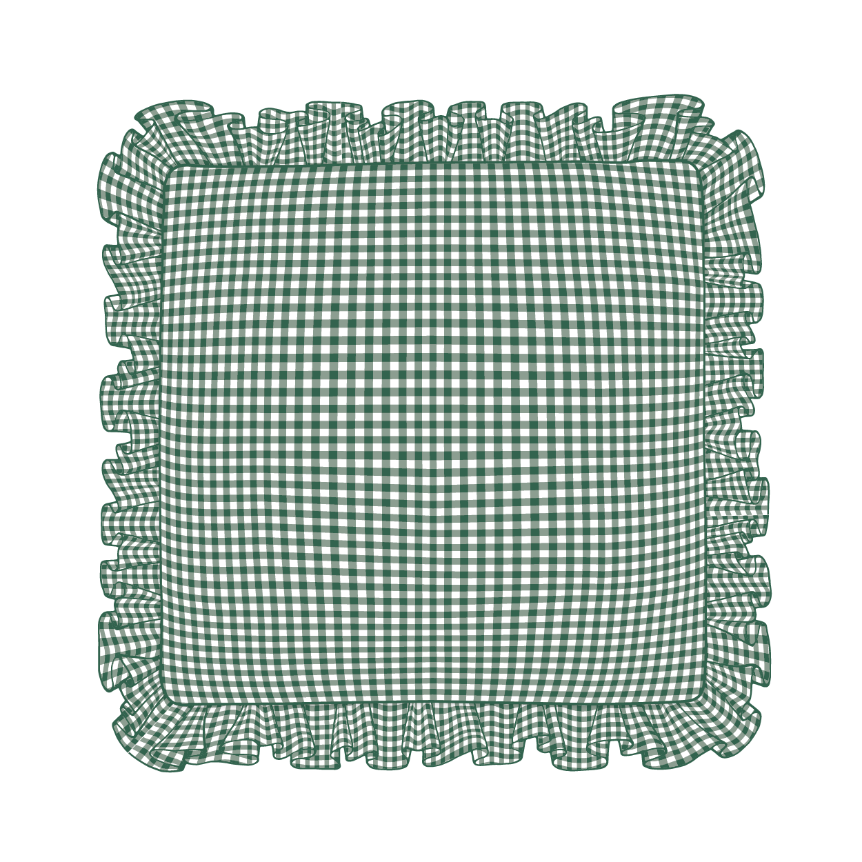 Hunter Ruffle Pillow