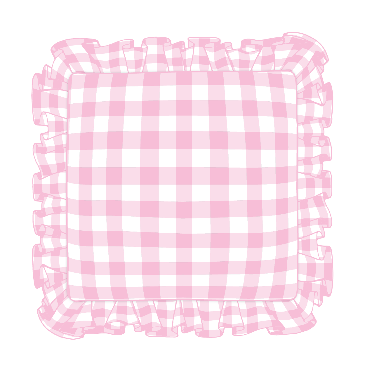 Light Pink Ruffle Pillow