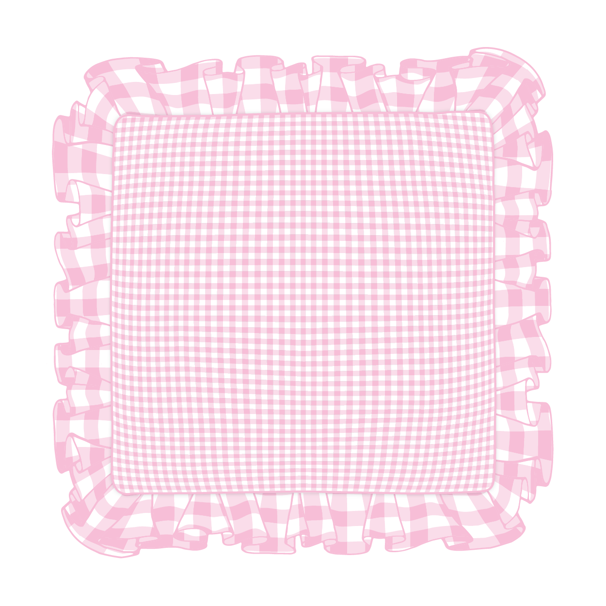 Light Pink Ruffle Pillow