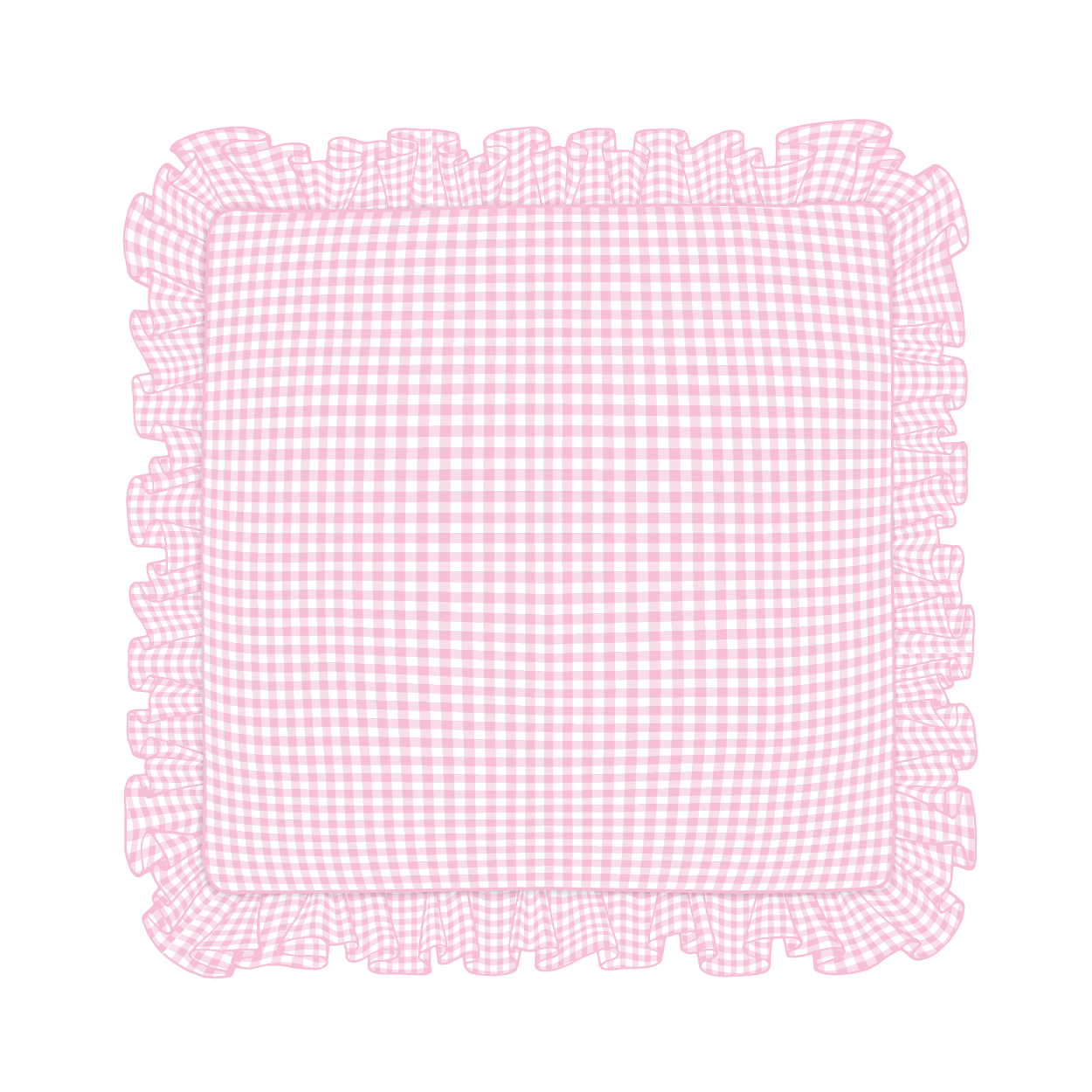 Light Pink Ruffle Pillow