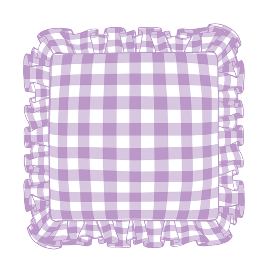 Lilac Ruffle Pillow