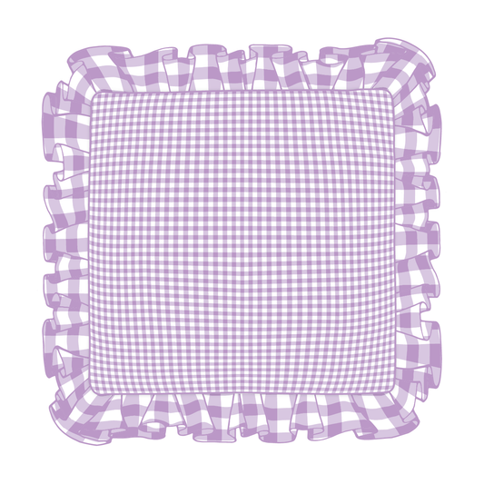 Lilac Ruffle Pillow