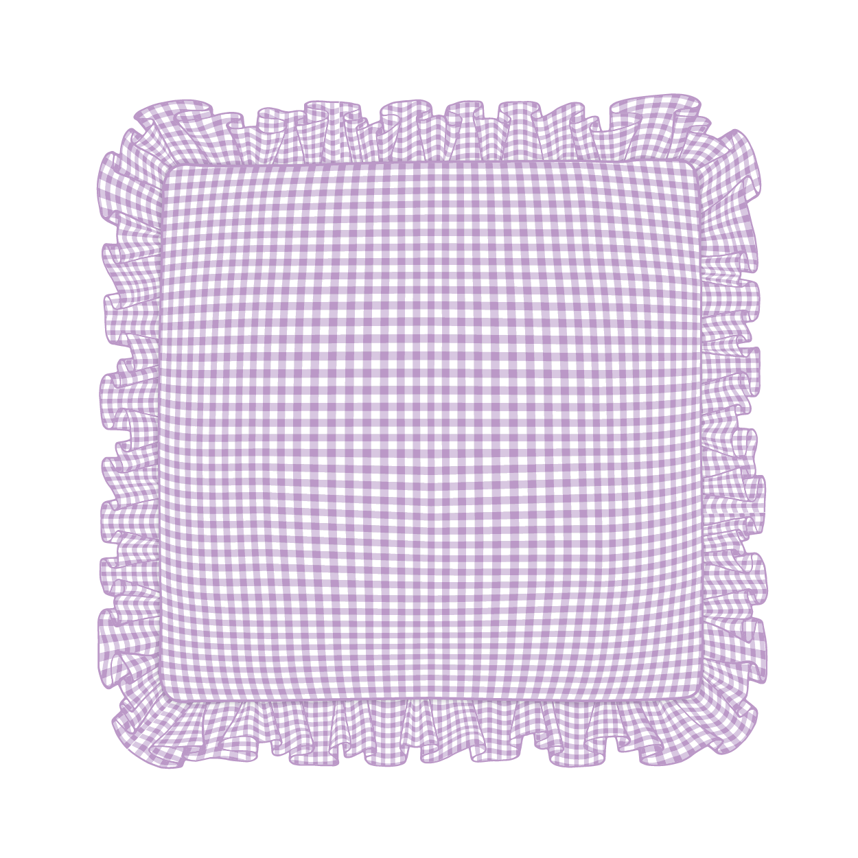 Lilac Ruffle Pillow