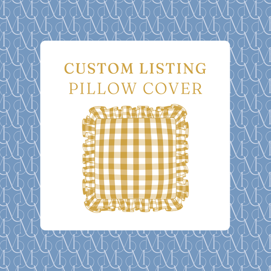 Custom Ruffle Pillow