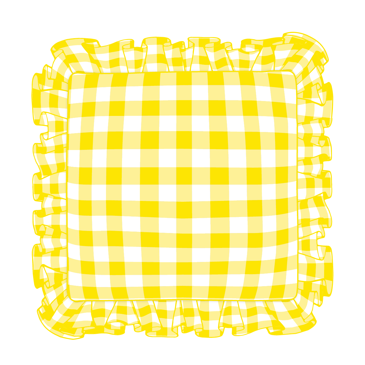 Sunflower Ruffle Pillow