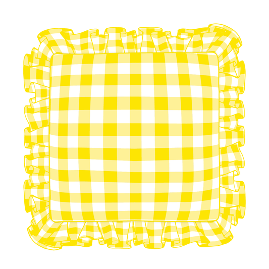 Sunflower Ruffle Pillow
