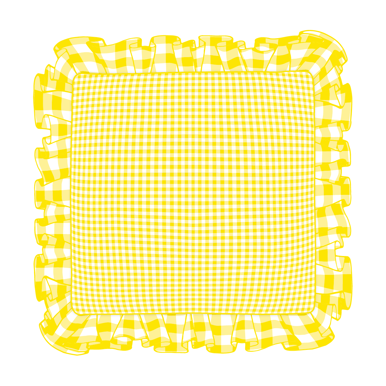 Sunflower Ruffle Pillow