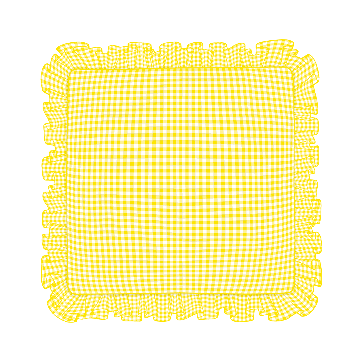 Sunflower Ruffle Pillow