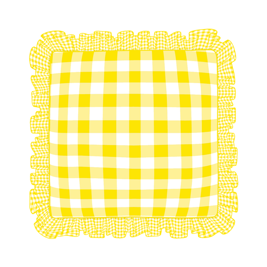 Sunflower Ruffle Pillow
