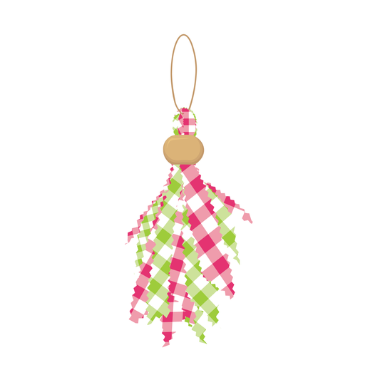 Green Apple & Hot Pink Tailgate Tassel