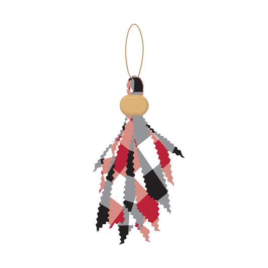 Ebony & Red Tailgate Tassel