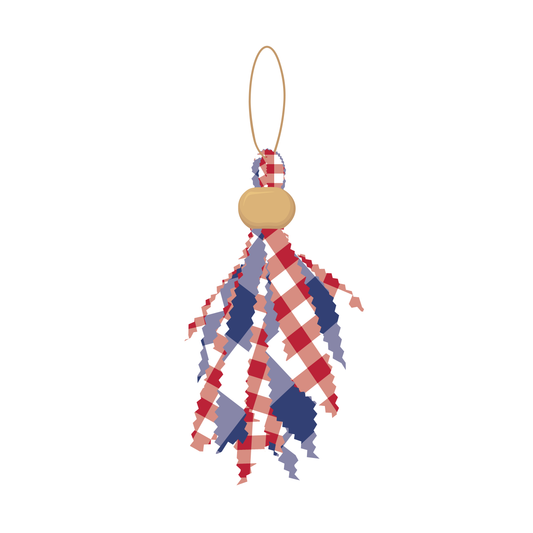 Navy & Red Tailgate Tassel