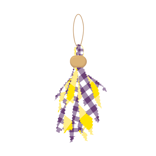 Deep Lavender & Sunflower Tailgate Tassel