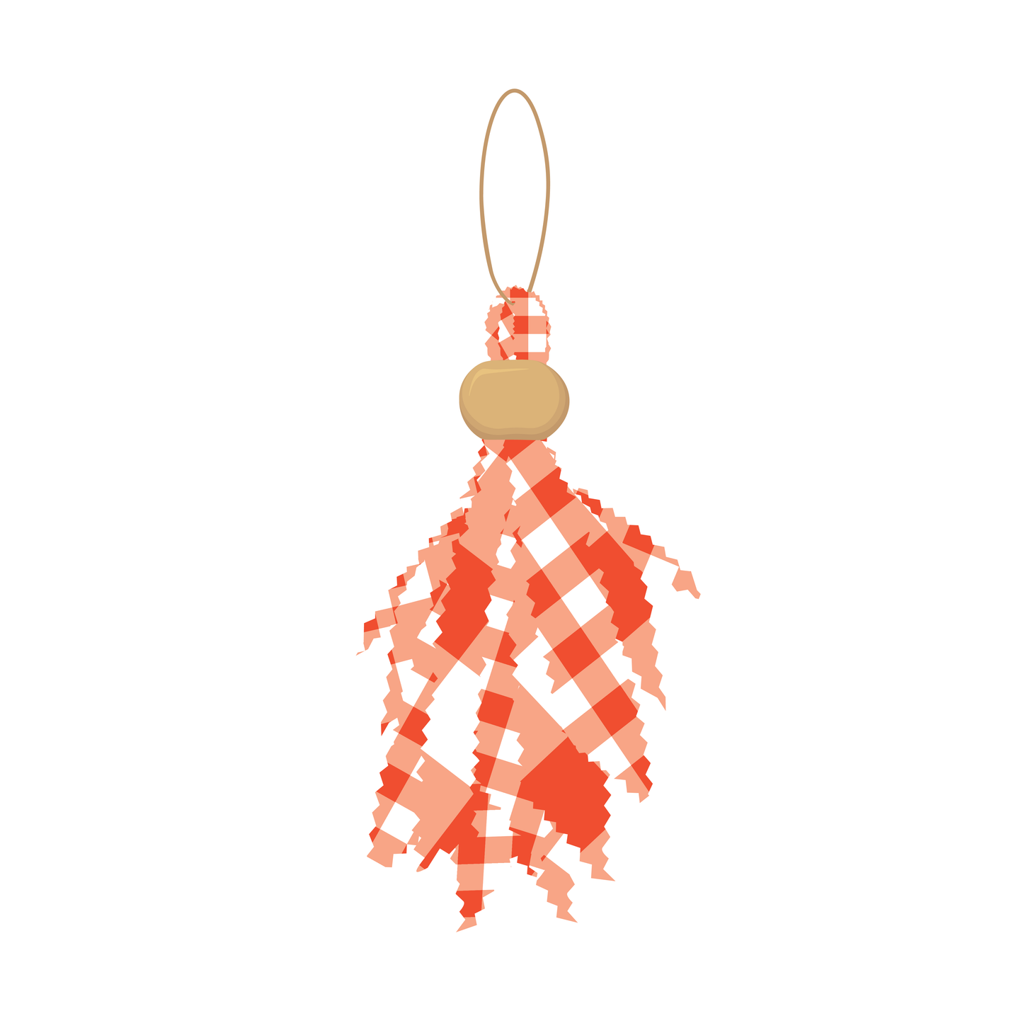 Orange Tailgate Tassel
