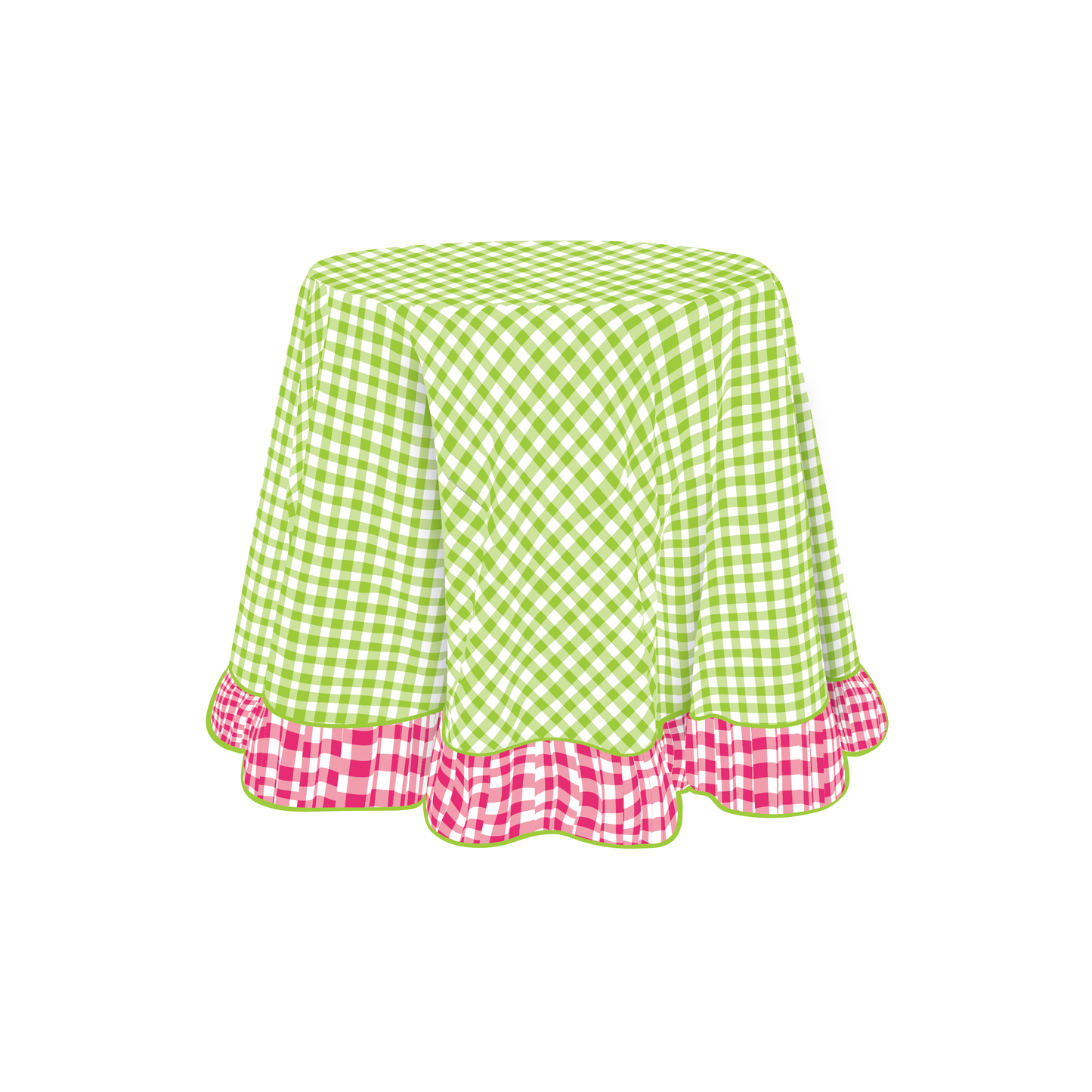 The Elaine in Apple Green & Hot Pink