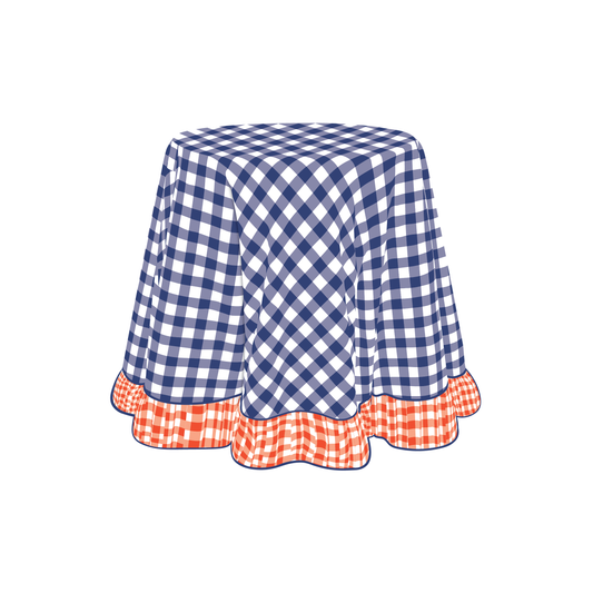 The Elaine in Navy & Orange
