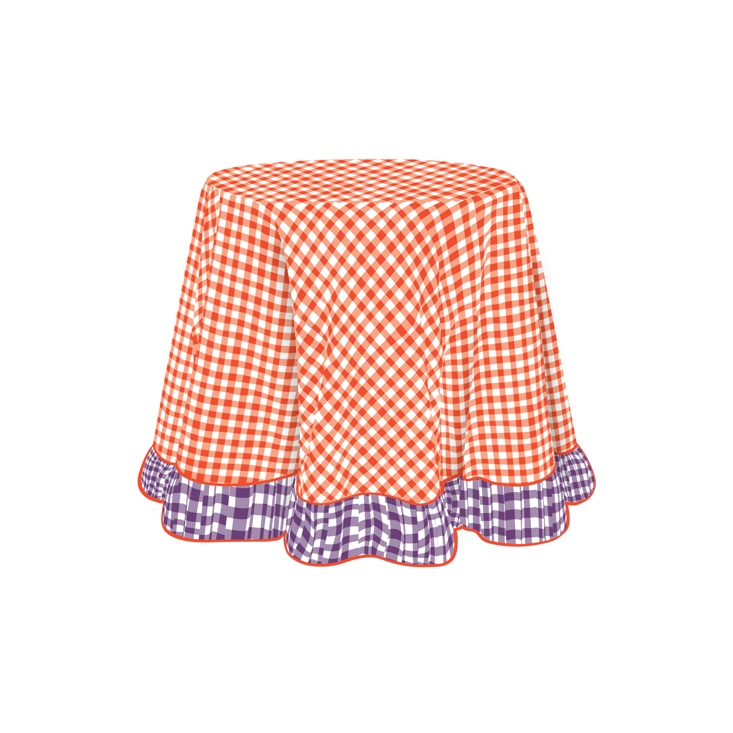 The Elaine in Orange & Deep Lavender