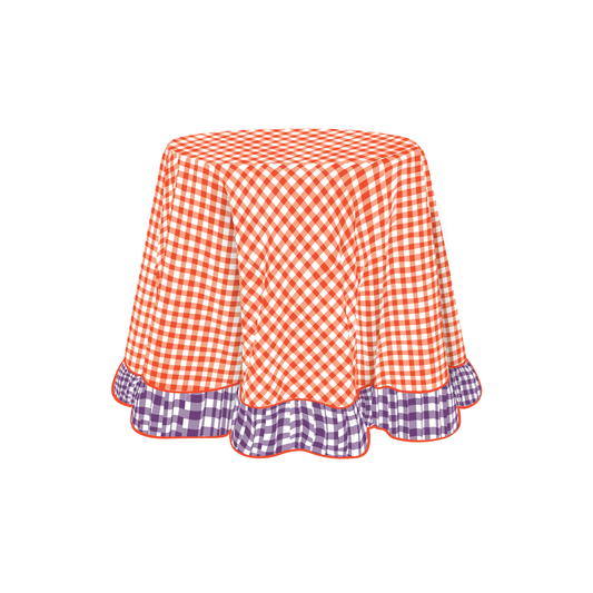 The Elaine in Orange & Deep Lavender