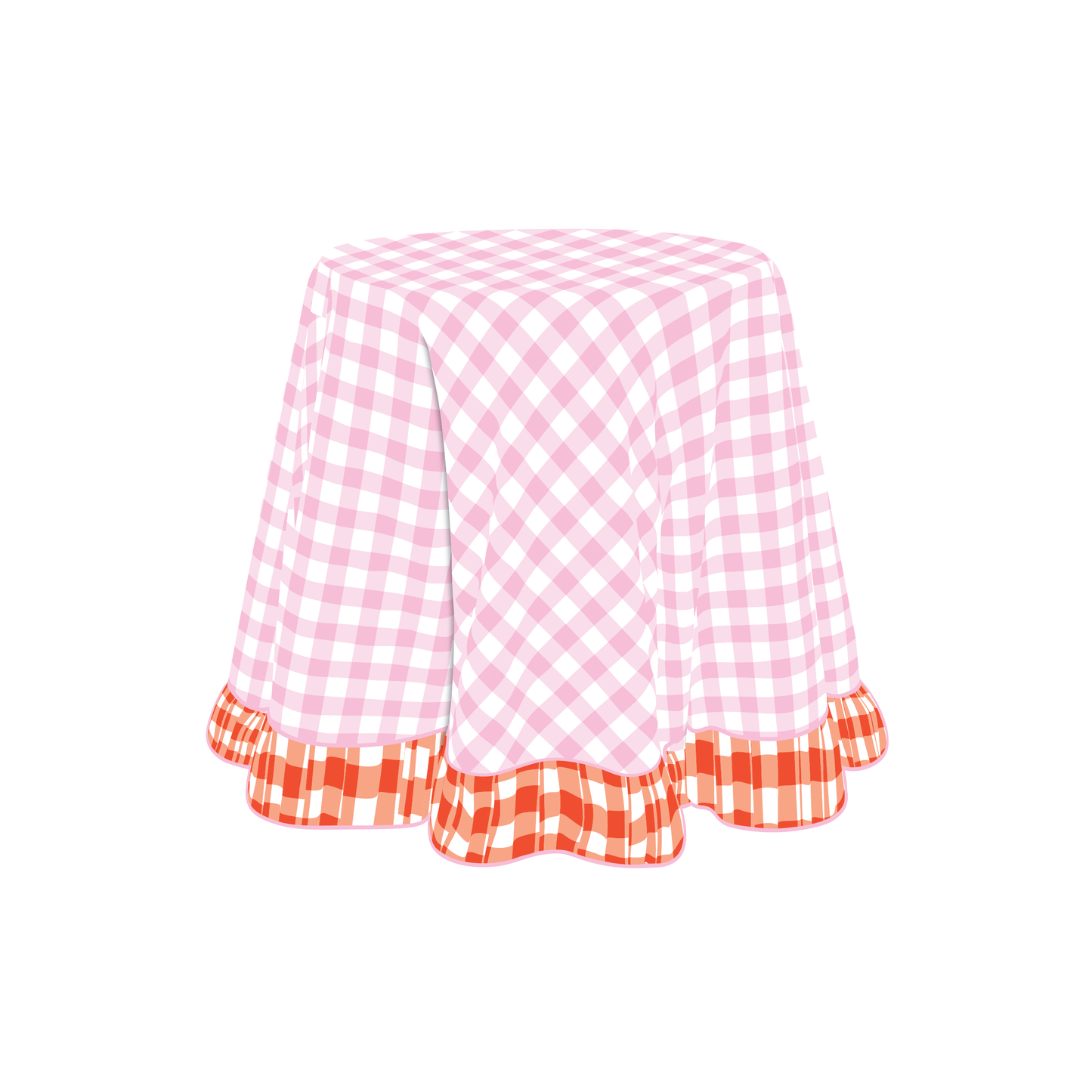 The Elaine in Light Pink & Orange