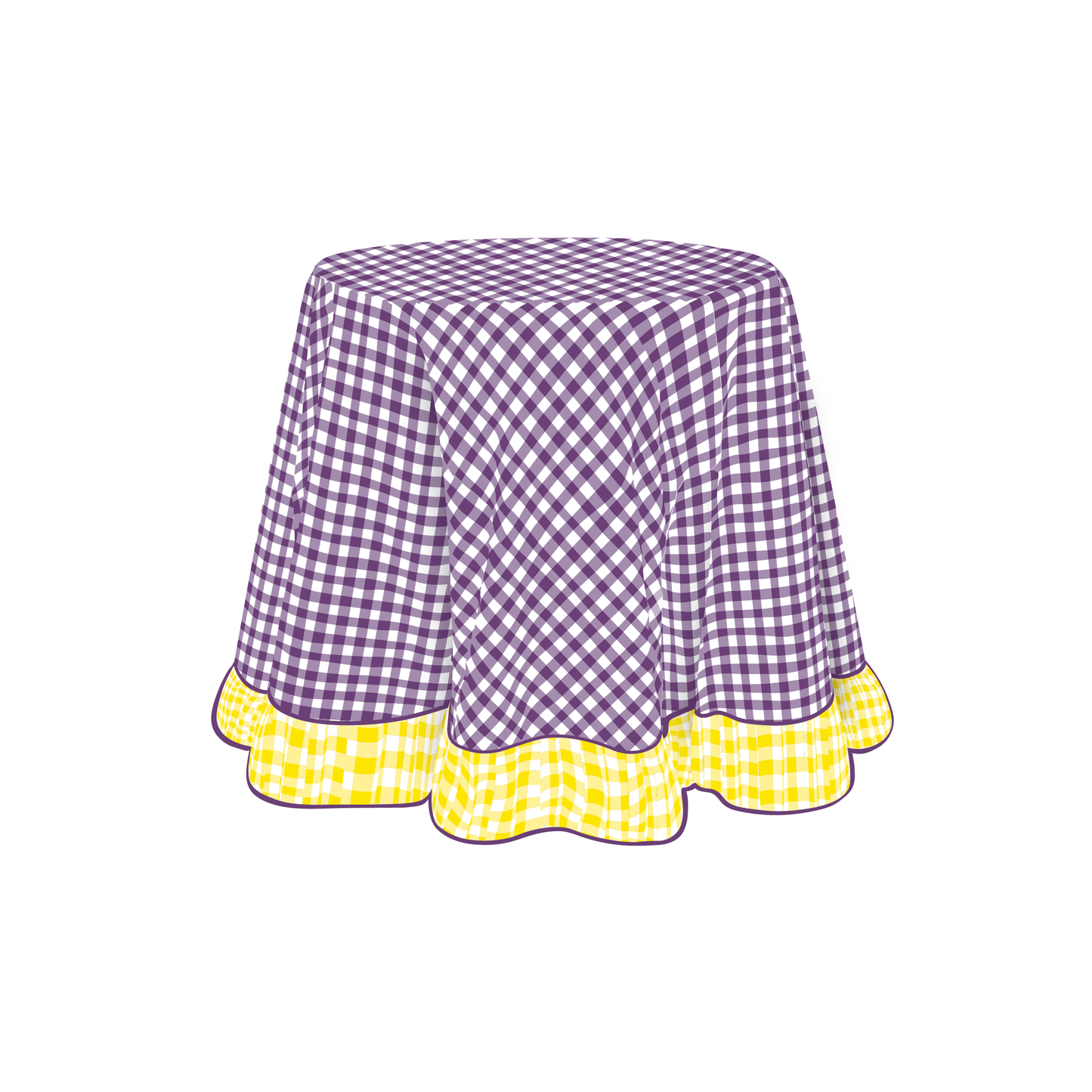 The Elaine in Deep Lavender & Yellow