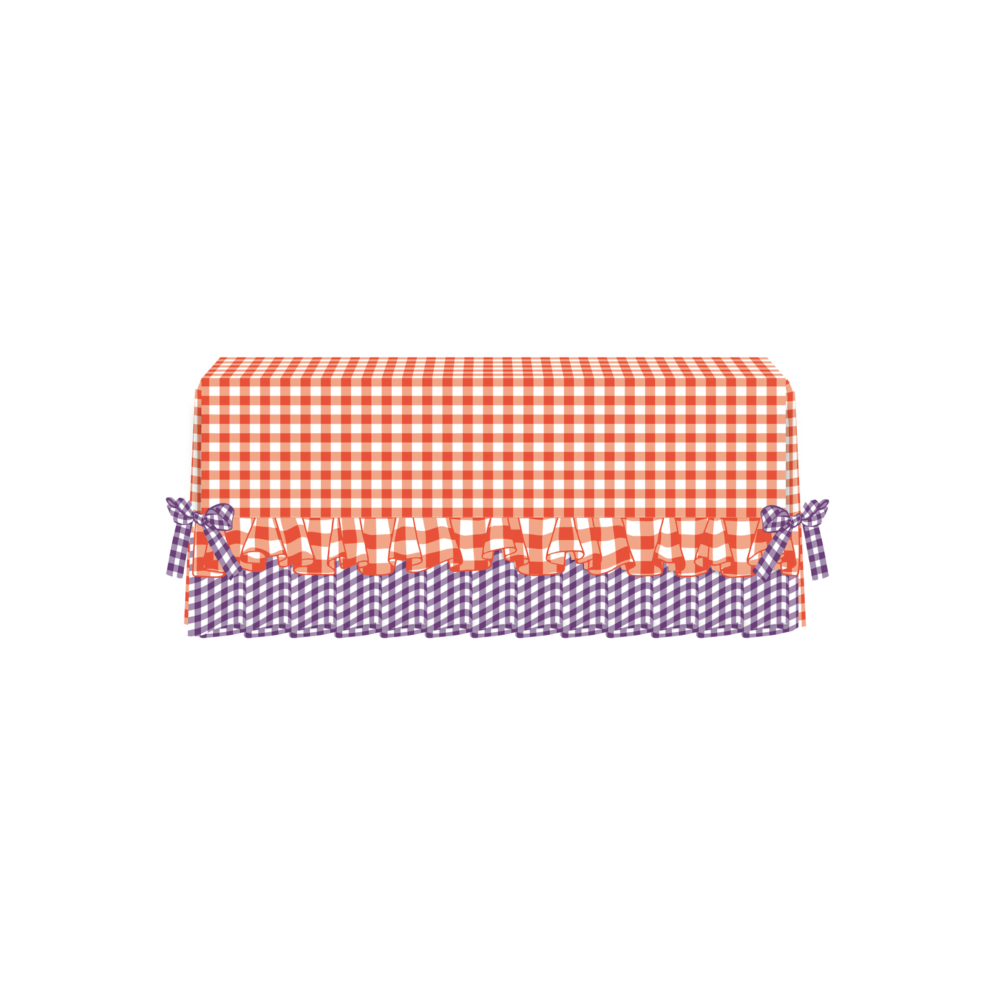 The Emma in Orange & Deep Lavender