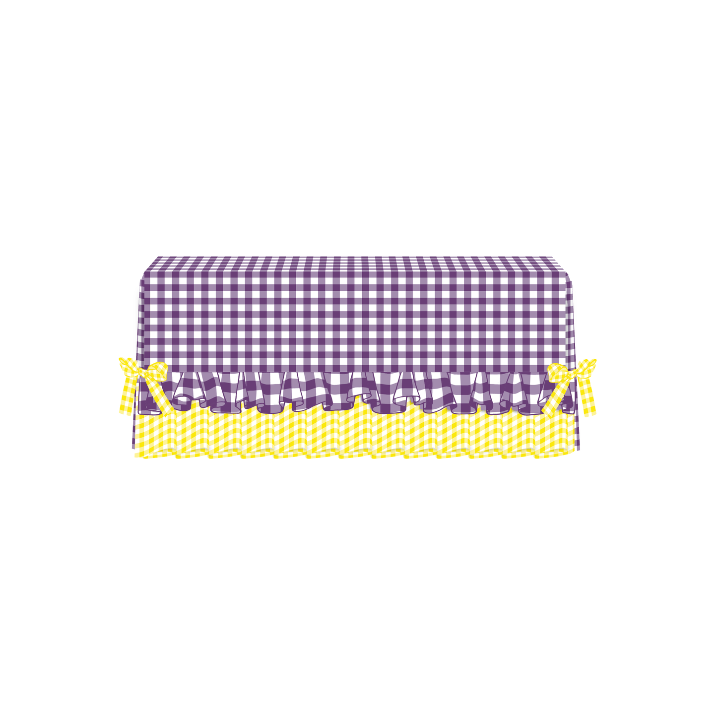 The Emma in Deep Lavender & Yellow