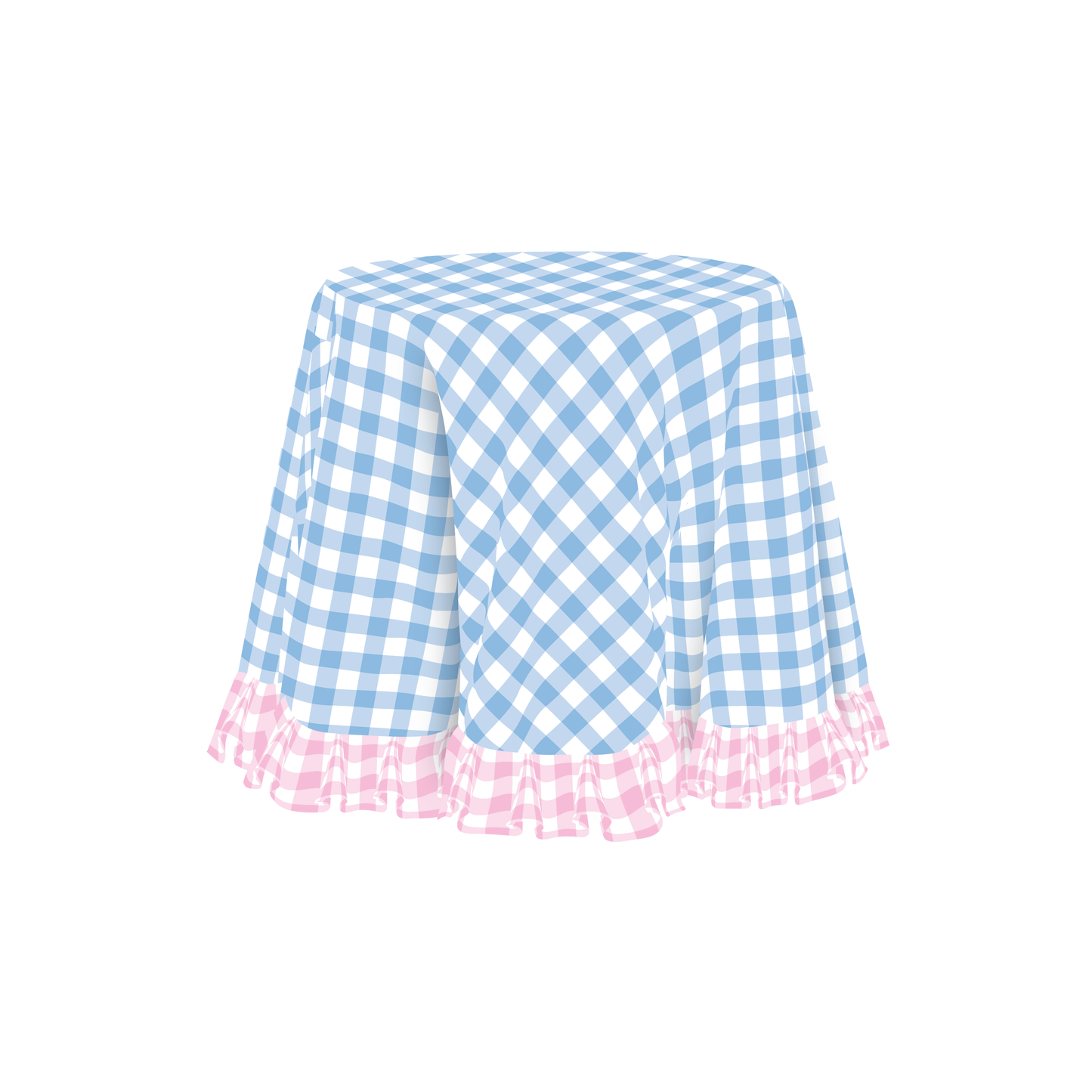 The Kate in Cornflower Blue & Light Pink