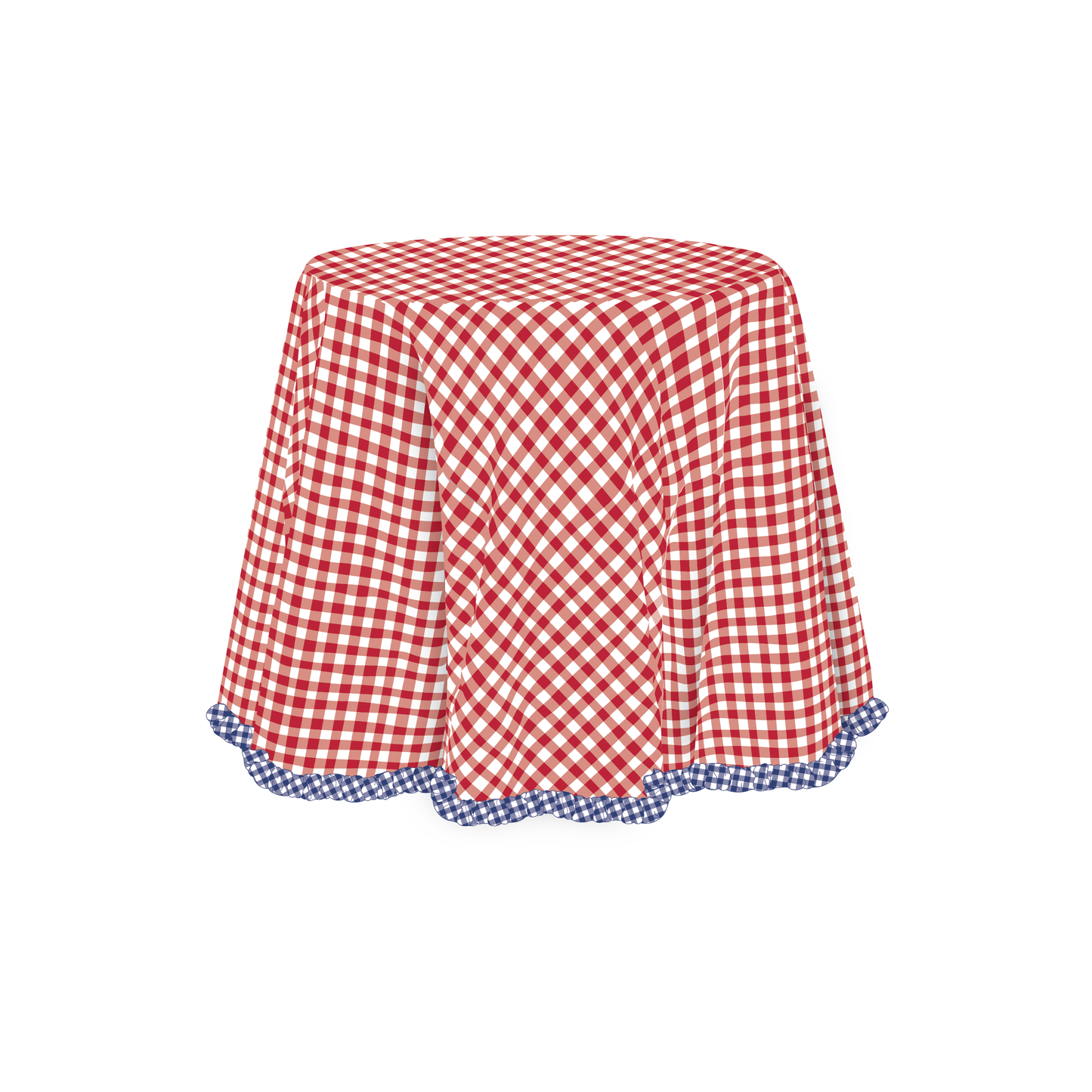 The Lily in Red & Navy