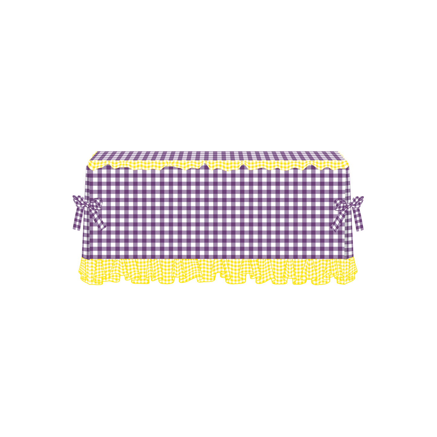 The Lydia in Deep Lavender & Yellow