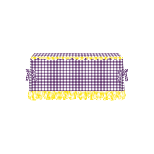 The Lydia in Deep Lavender & Yellow
