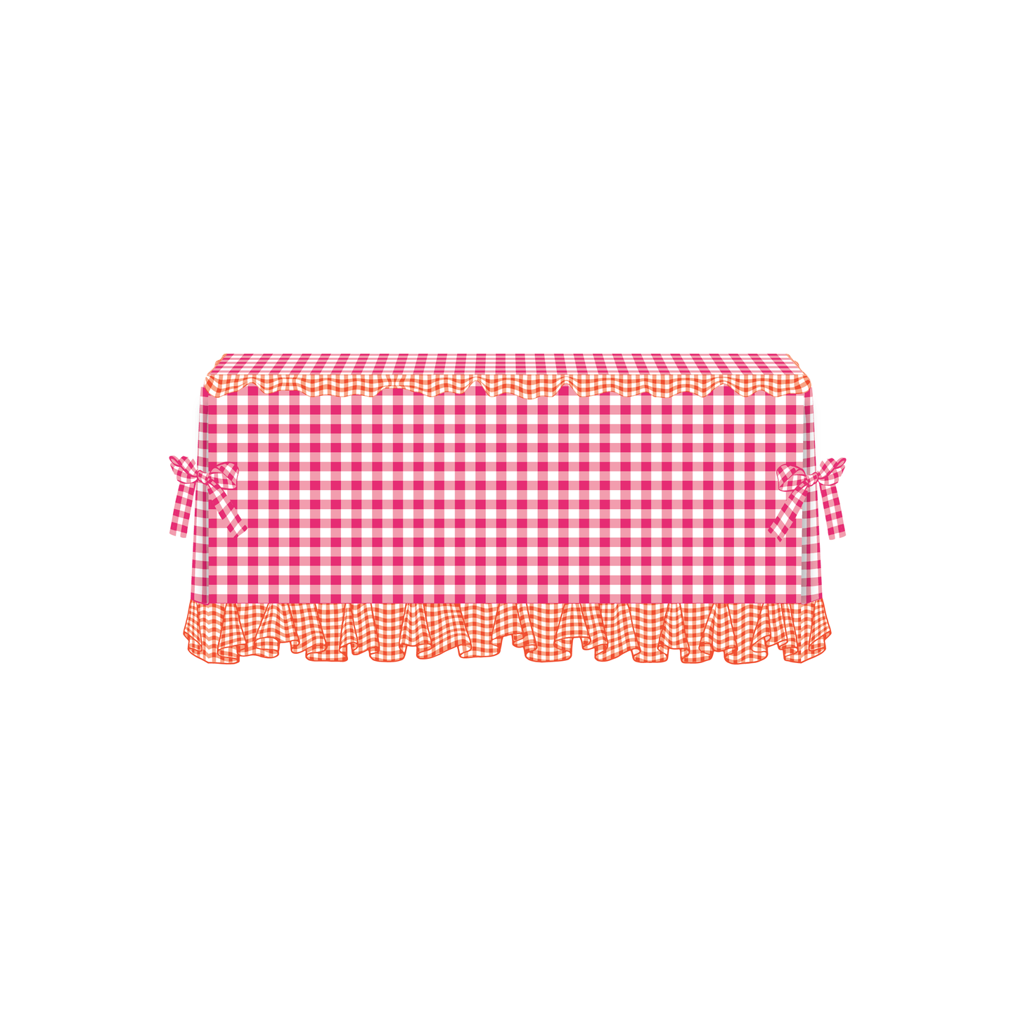 The Lydia in Hot Pink & Orange