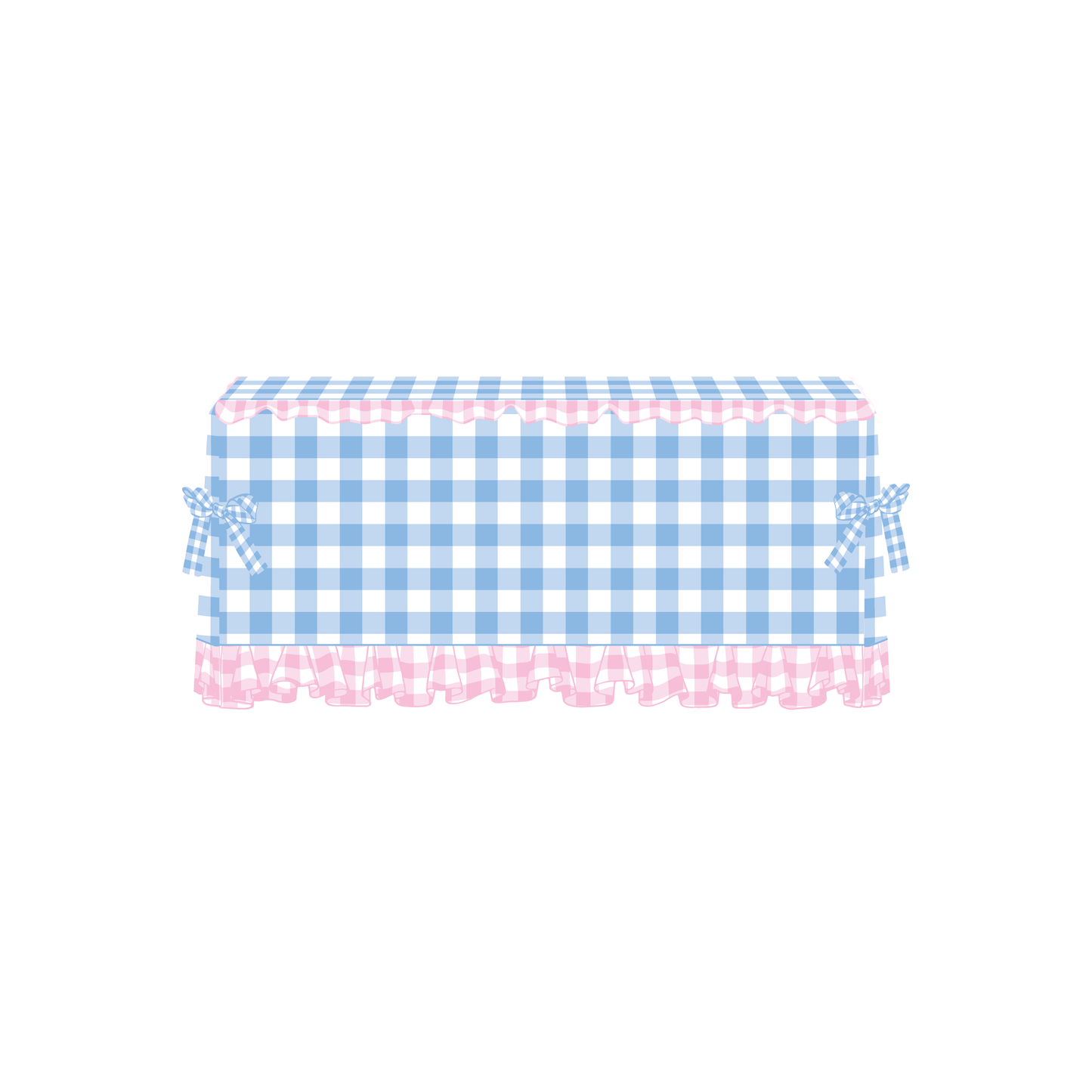 The Lydia in Cornflower & Light Pink